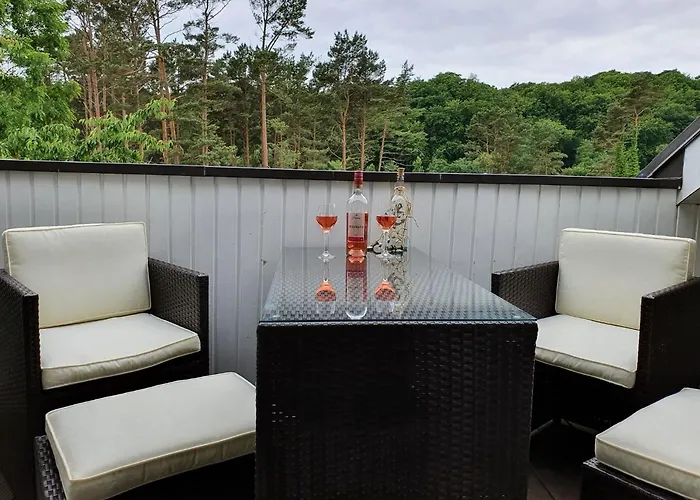 Dünenpark - Komfort Mit 1 Schlafzimmer Und Balkon Im Dachgeschoss 282 * Binz